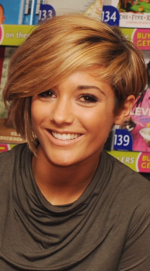 Frankie Sandford Rocks A Caramel Coloured Hair Shade, 2010