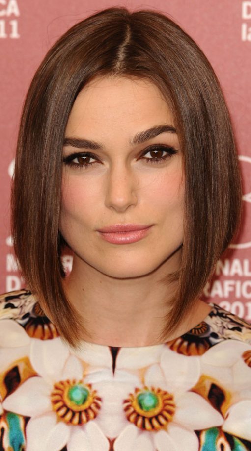 Keira Knightley Looked Very Inch The Film Star With A Polka Straight Bobbed Hairstyle At Venice Film Festival, 2011