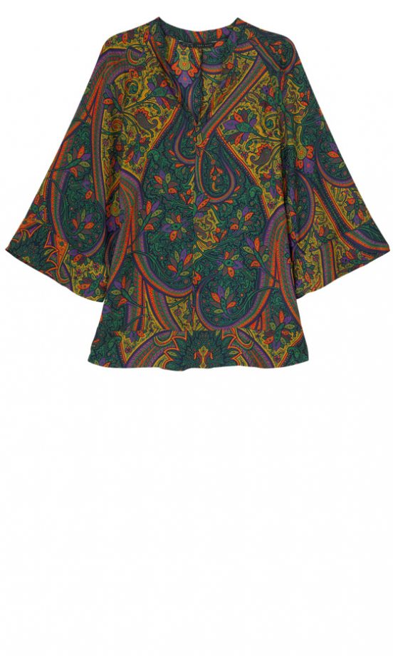 Zara Paisley Tunic Top, £29.99 – In Stores Only