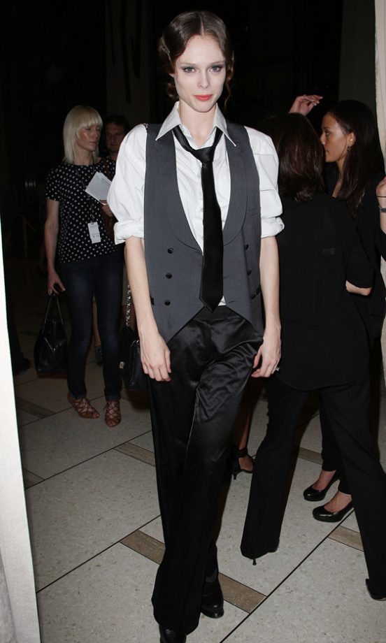 Coco Rocha Backstage At The Zac Posen Spring/Summer 2012 Fashion Show