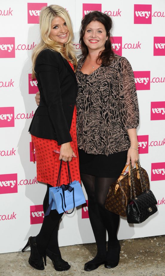 Holly Willoughby With Her Sister Kelly At Fearne Cotton’s Very SS12 Fashion Show