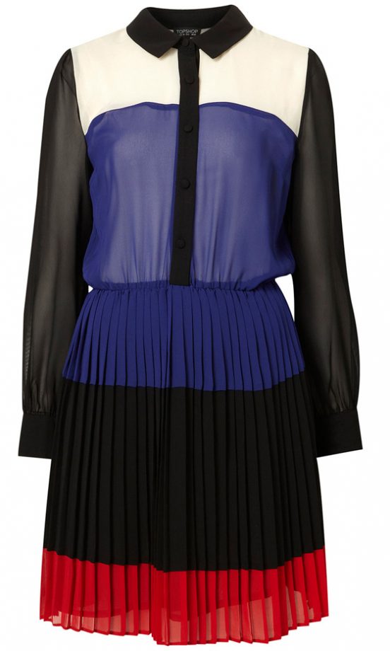 Topshop Colour Block Shirtdress, £60
