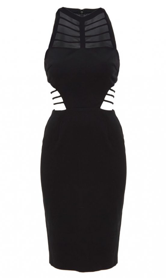Dare To Bare With This Cut-Out Black Dress From The Asos Christmas Fashion Collection 2011