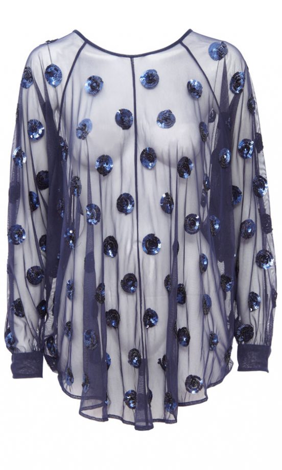 Top Of Our Wish List: This Sheer Spotted Top From The Asos Christmas Fashion Collection 2011