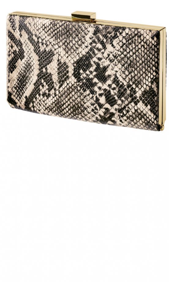 H&M Snakeskin Clutch, £24.99 - In Stores Only