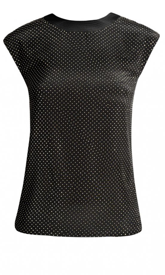 Keep It Simple But Stylish In This Silk Black Top From The Versace For H&M Collection 2011, £39.99