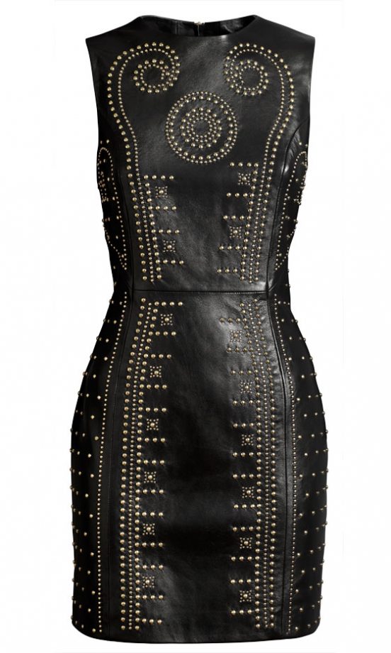 Update Your Little Black Dress Collection With This Leather Dress From The Versace For H&M Collection 2011, £149.99