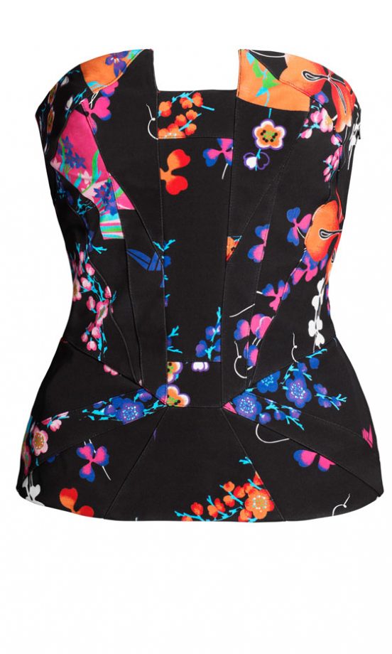 We Love This Silk Bustier From The Versace For H&M Collection 2011, Get It For Just £69.99