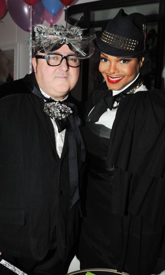 Janet Jackson With Alber Elbaz At The Lanvin Halloween Extravaganza, 2010