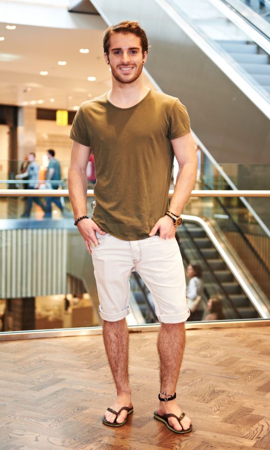 Reece Ryan, 22, From Bexleyheath, Wearing French Connection Shorts