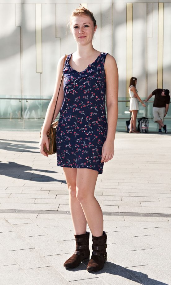Tessa Sampson, 22, From London, Wearing An Oasis Dress
