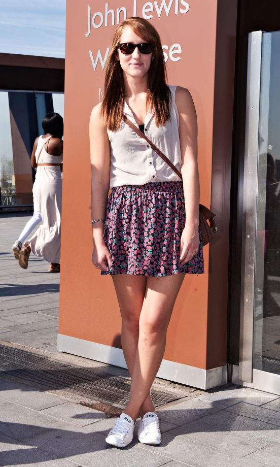 Abby Crawford, 21, From Darlington, Wearing A Zara Skirt