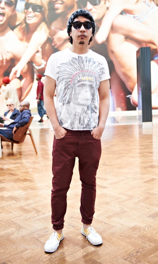 Bryan Viernes, 30, From Upton Park, Wearing An All Saints T-Shirt