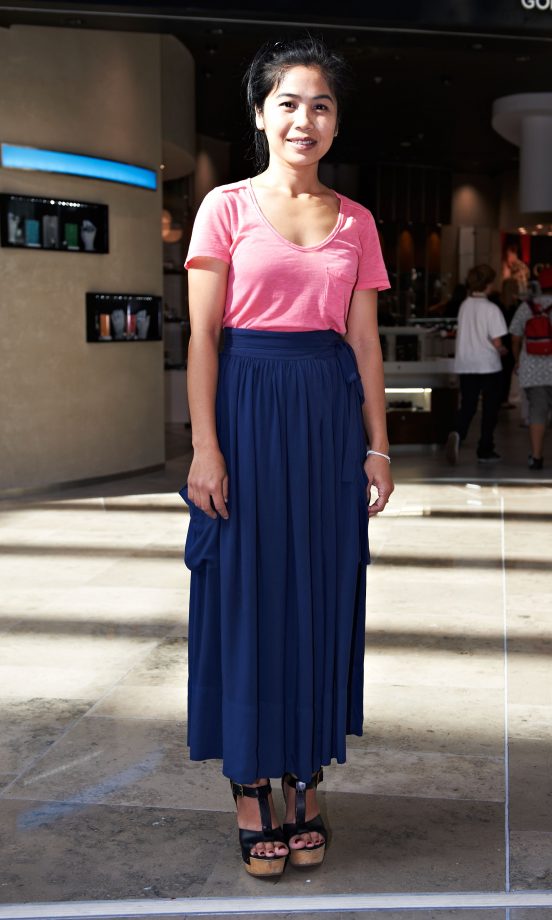 Duankamol Harrison, 36, From London, Wearing A Whistles Skirt