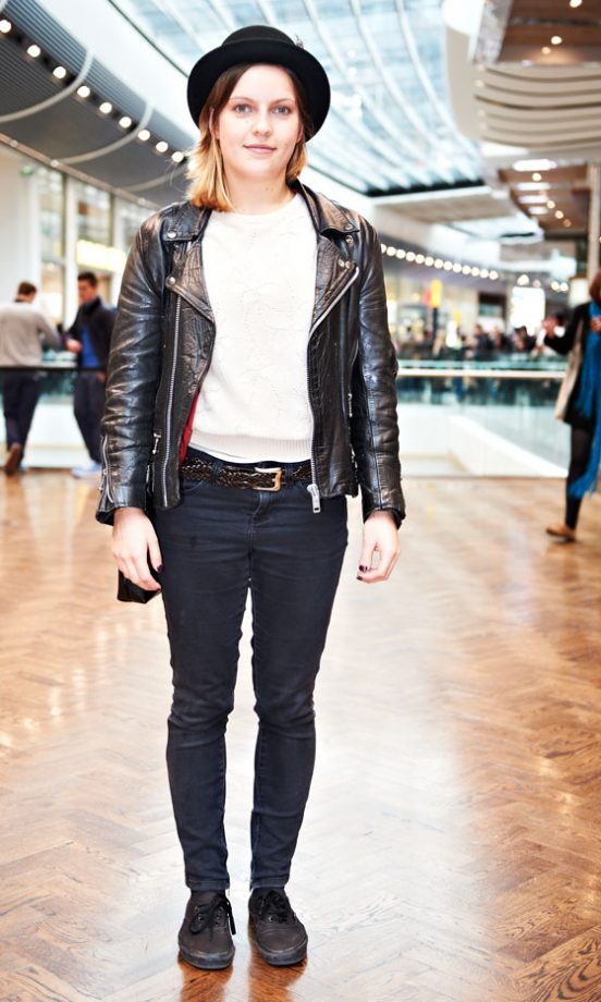 Amy Ellis, 23, From London, Wearing A Car Boot Sale Jacket
