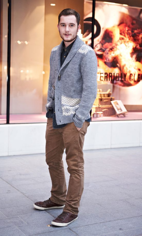 Ry Lowrie, 20, From Romford, Wearing Cardigan From River Island