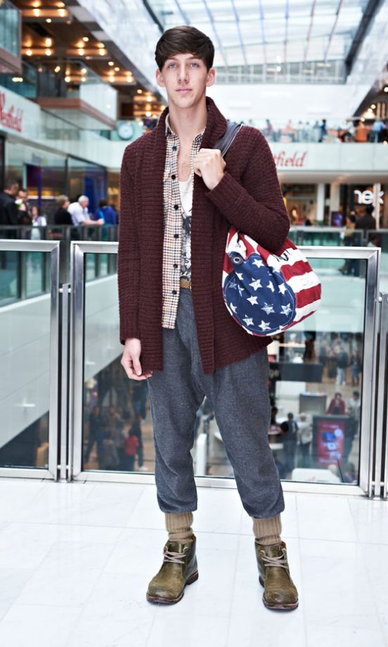 Robert Tyndall, 20, From London, Wearing Trousers From Topman