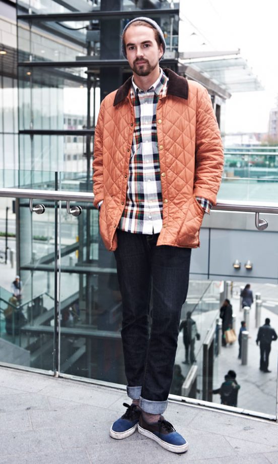 Ross Harris, 21, From Essex, Wearing A Jacket by Barbour