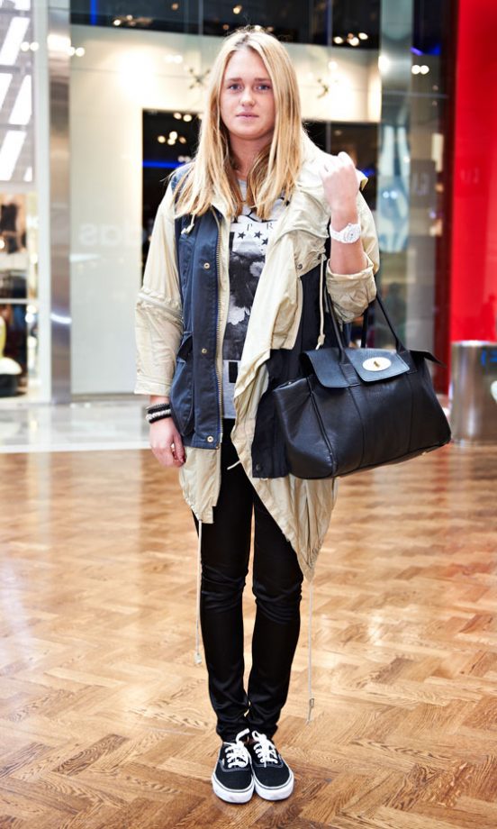 Fanny Arkestad, 19, From Sweden, Wearing A Jacket From H&M