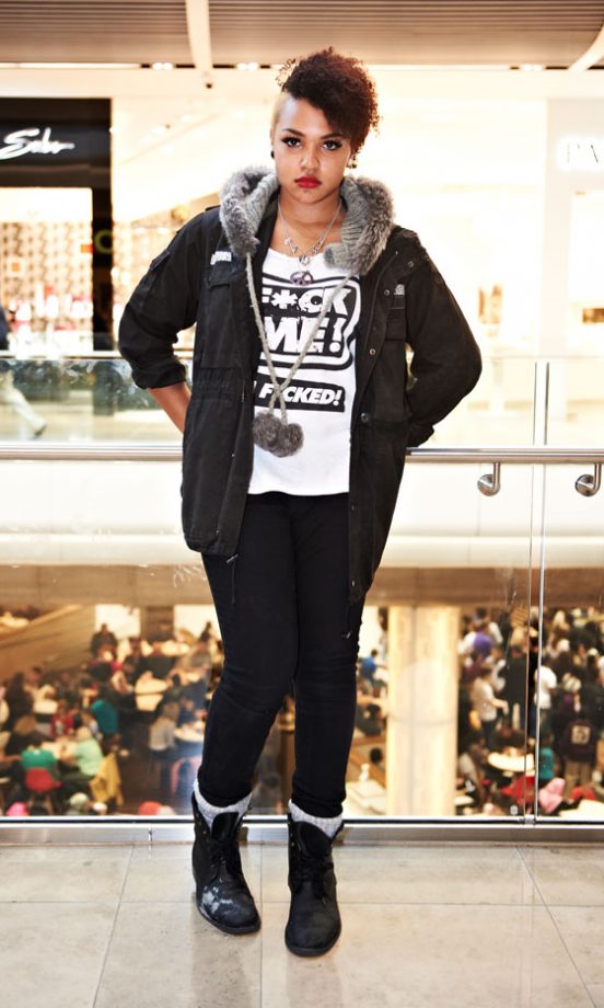 Jade williams, 18, From Essex, Wearing a Top From Everlast