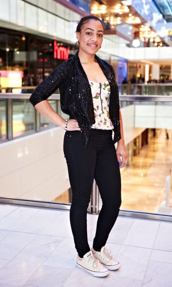 Nicole Bakpo, 20, From Lewisham, Wearing A Jacket From River Island