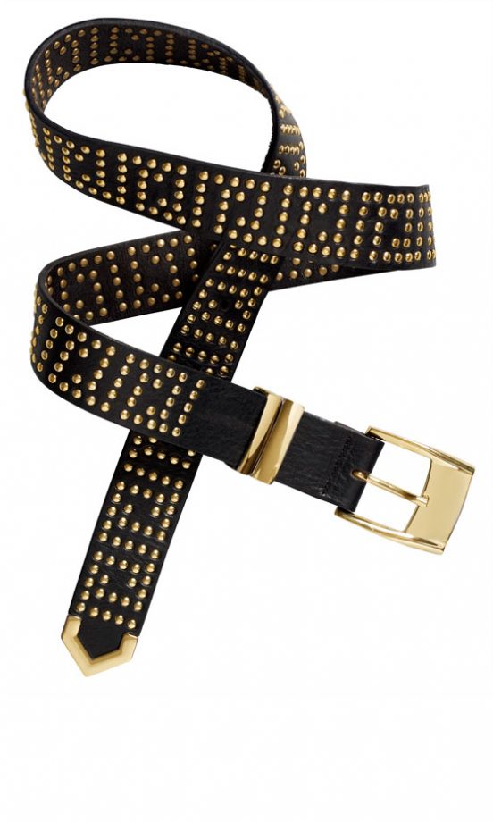 Versace For H&M Black Studded Belt, £39.99