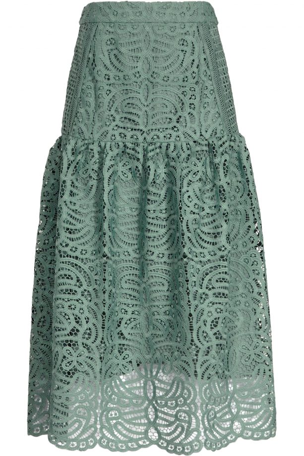 Reiss Lace Midi Skirt, £135