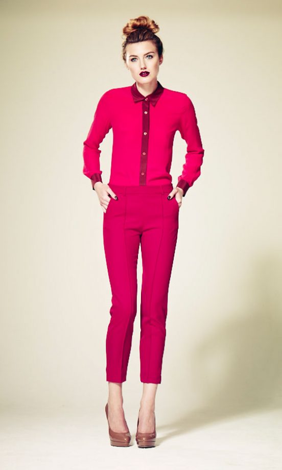 French Connection Contrast Silk Shirt, £125