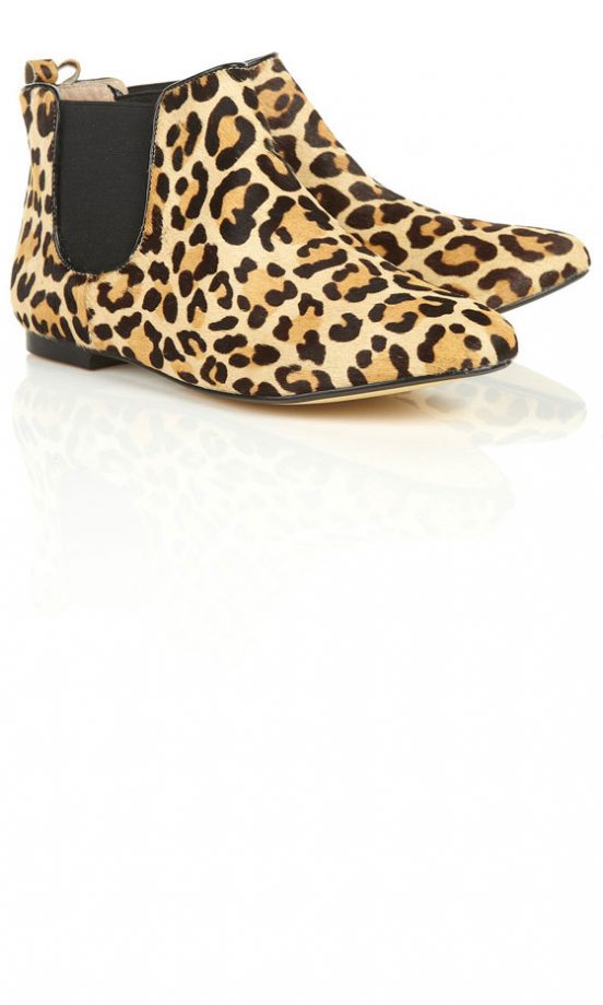 Topshop Leopard Chelsea Boots, £36