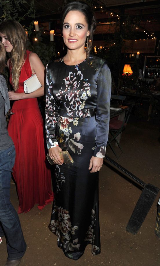 Pippa Middleton Wowed In A Satin Dress At The Too Many Women Autumn Dinner And All Saints Party, 2011