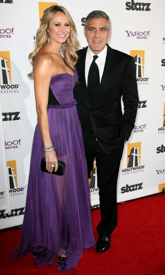 Stacy Keibler And George Clooney Looked Every Inch The A-List Couple At The Hollywood Film Awards 2011