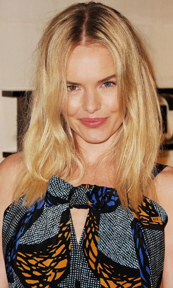 Effortlessly Stylish Kate Bosworth Ditched the Pink Streaks For A Highlighted Blonde Hairstyle At The Burberry Body Launch 2011