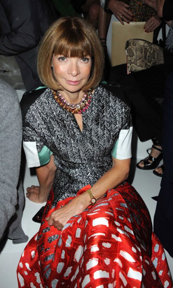 Anna Wintour Front Row At The Carven SS12 Show, Paris Fashion Week, September 2011