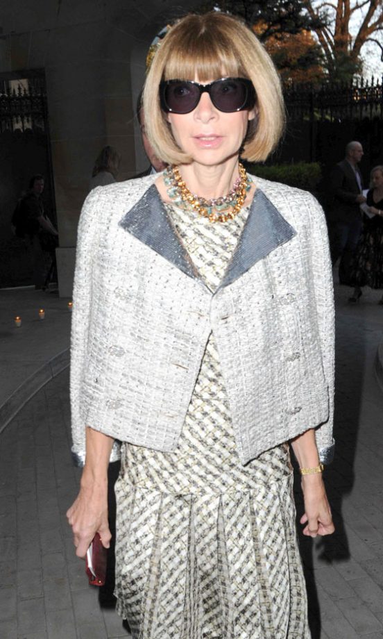 Anna Wintour At The Nina Ricci SS12 Show, Paris Fashion Week, September 2011