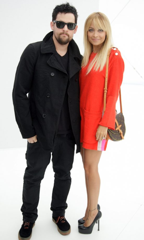 Nicole Richie And Joel Madden At The Louis Vuitton SS12 Show At Paris Fashion Week, 2011