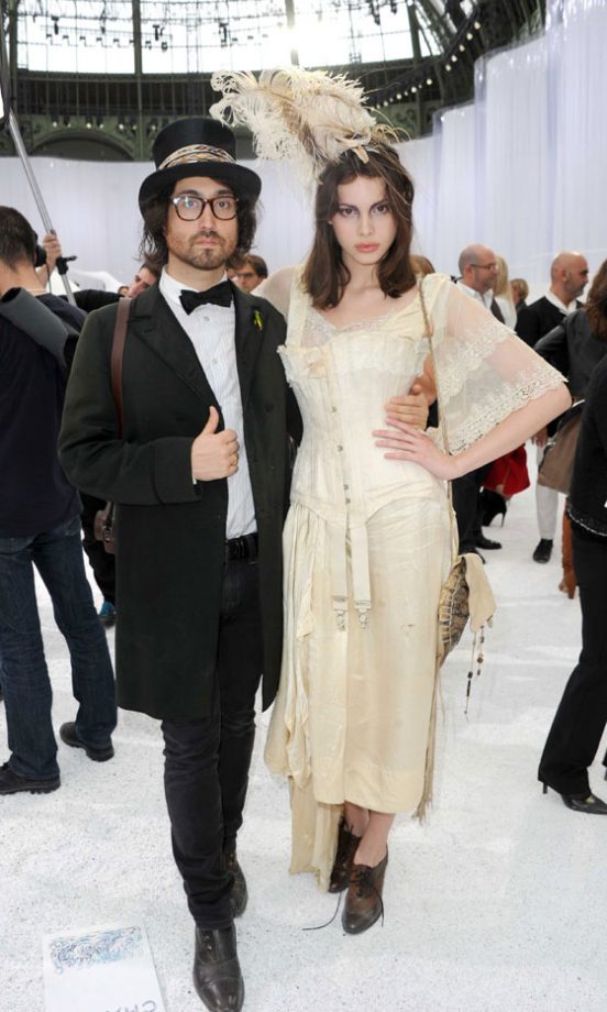 Sean Lennon And Charlotte Kemp Muhl At Chanel's SS12 Fashion Show At Paris Fashion Week
