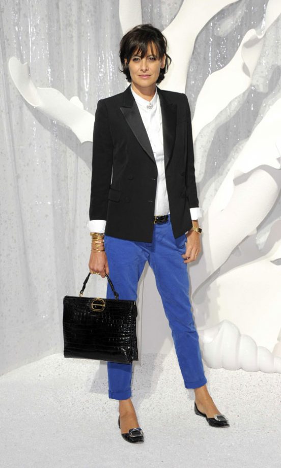 Ines De La Fressange At Chanel's SS12 Fashion Show At Paris Fashion Week