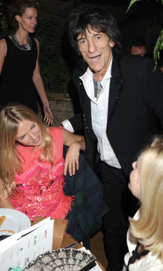 Sienna Miller Ronnie Wood And Josephine Miller At The Too Many Women Autumn Dinner And All Saints Party, 2011