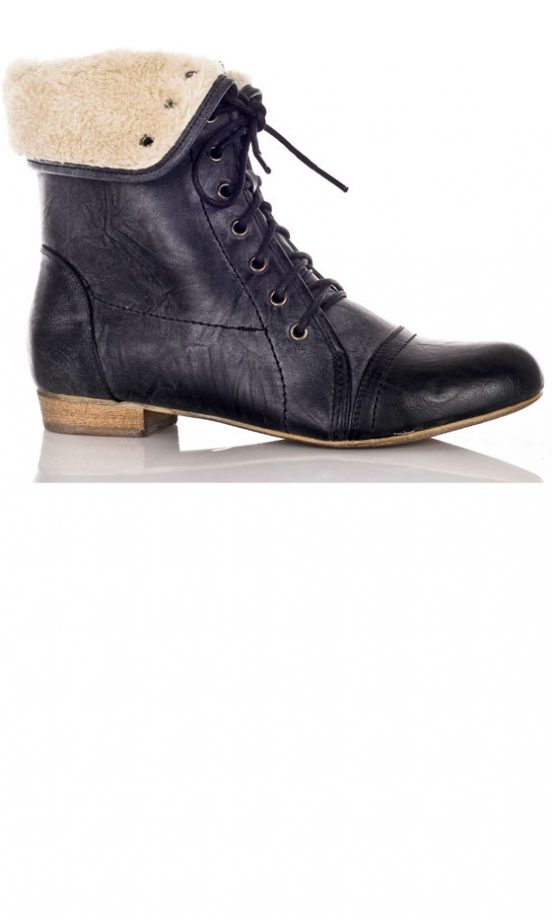A|Wear Shearling Lace-Up Boots, £45