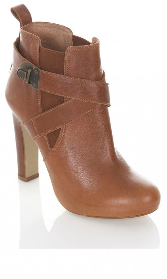 Miss Selfridge Tan Leather Ankle Boots, £75