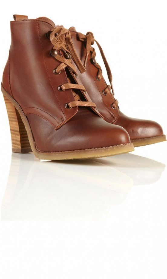Topshop Lace-Up Ankle Boots, £75