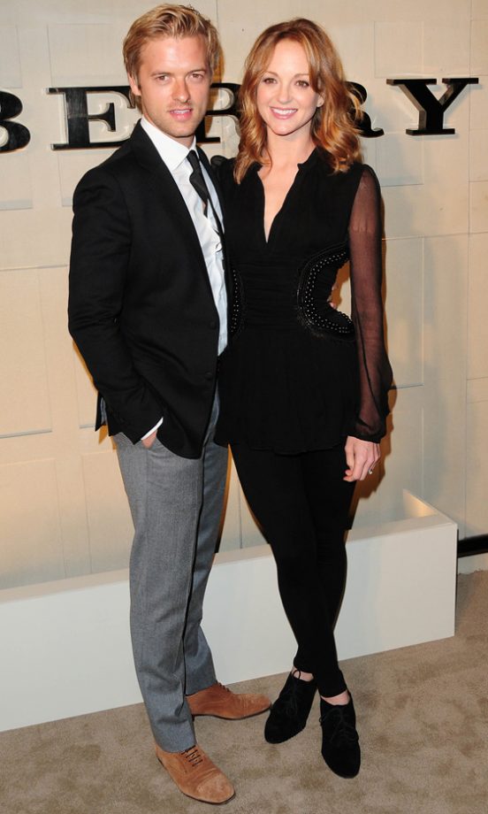 Jayma Mays With Husband Adam Campbell At The Burberry Body Launch Party 2011