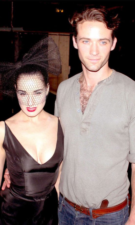 Dita Von Teese And Louis-Marie De Castelbajac At The JC / DC Collection Launch, Paris Fashion Week, September 2011