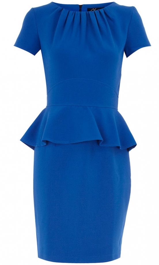Dorothy Perkins Gathered Peplum Dress, £45