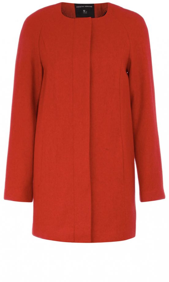 Dorothy Perkins Collarless Coat, £69
