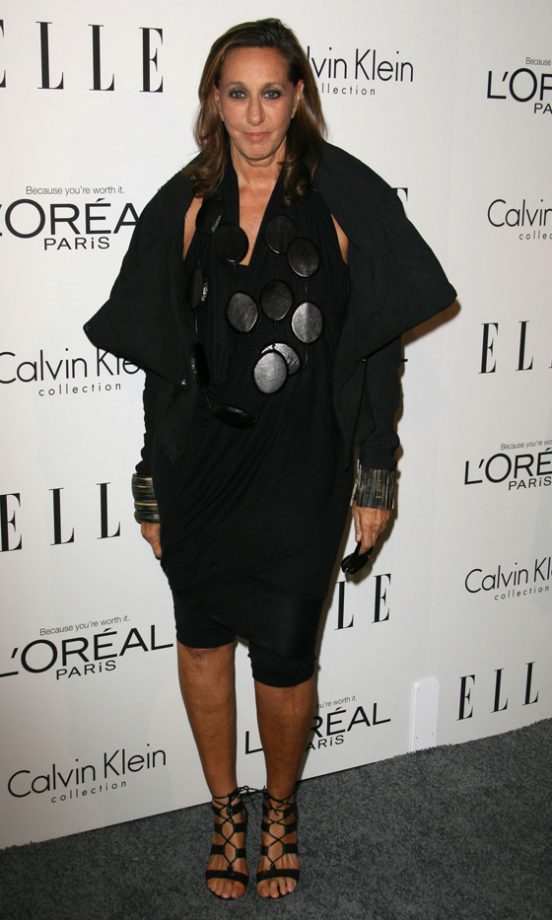 Fashion Designer Donna Karan At Fashion Mag Elle's Women In Hollywood Tribute 2011