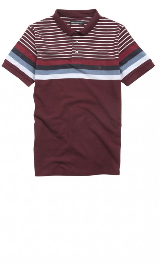 French Connection Burgandy Polo, £27