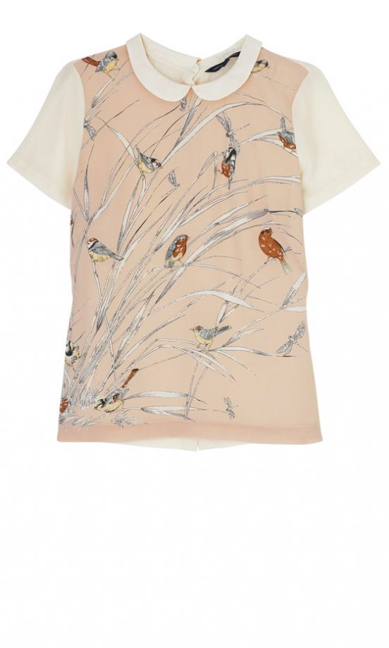 French Connection Silk Print Top, £100