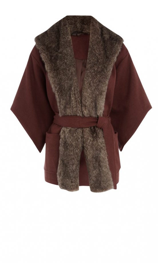 Primark Faux Fur Trim Kimono, £30