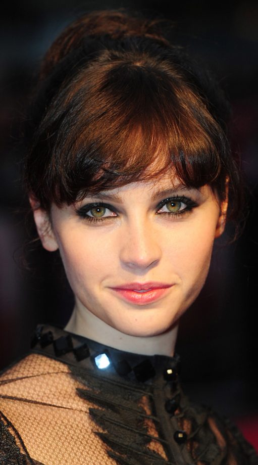 Felicity Jones Goes For A Full Fringe For The Red Carpet, 2011